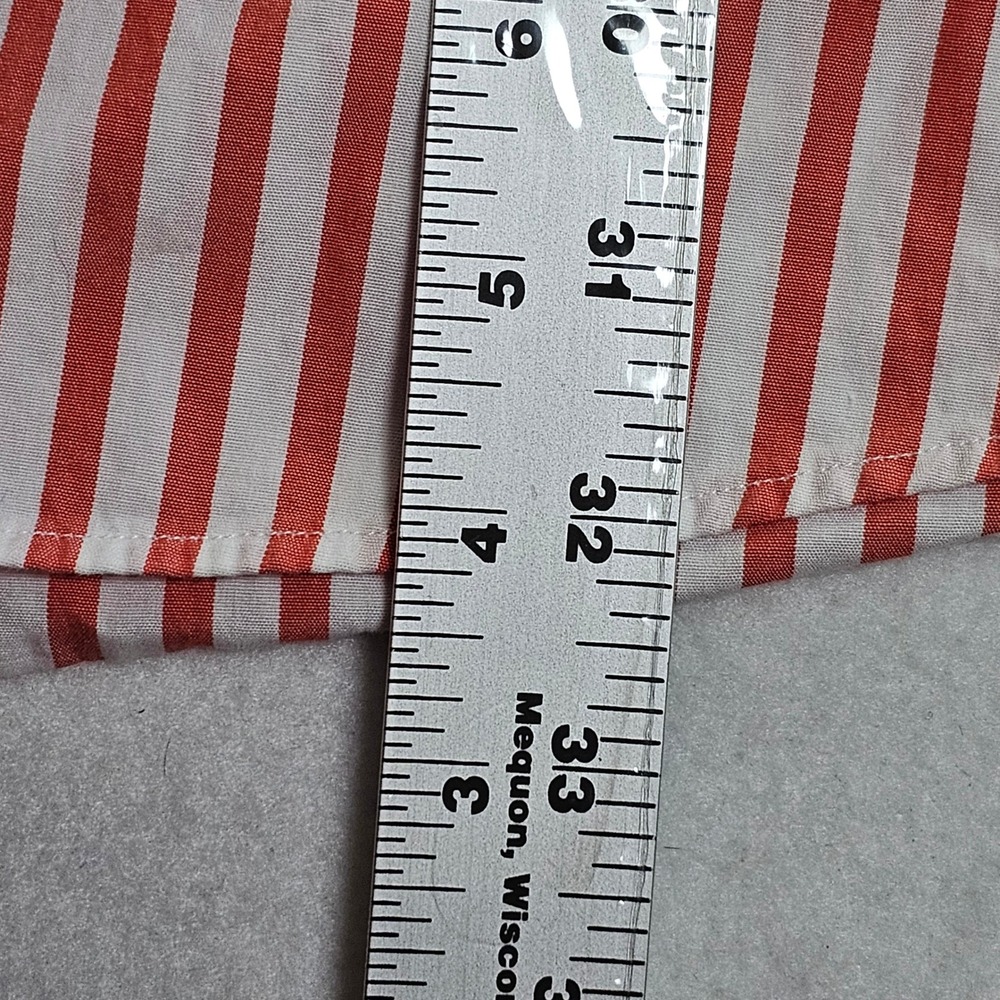 Polo Ralph Lauren Blake Mens XXL Coral White Striped Cotton Button Down Shirt - Picture 7 of 12